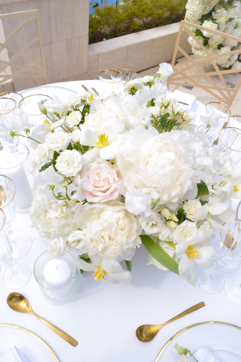 Bouquet pastel pour une naissance — Blush Floral Designer, Nice