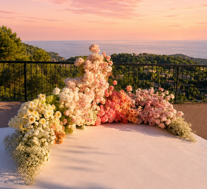 Arche de mariage fleurie — Blush Floral Designer, Nice